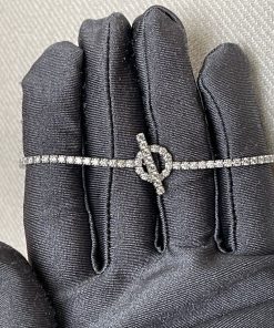 Alternative view of Hermes Finesse Bracelet White Gold Diamond